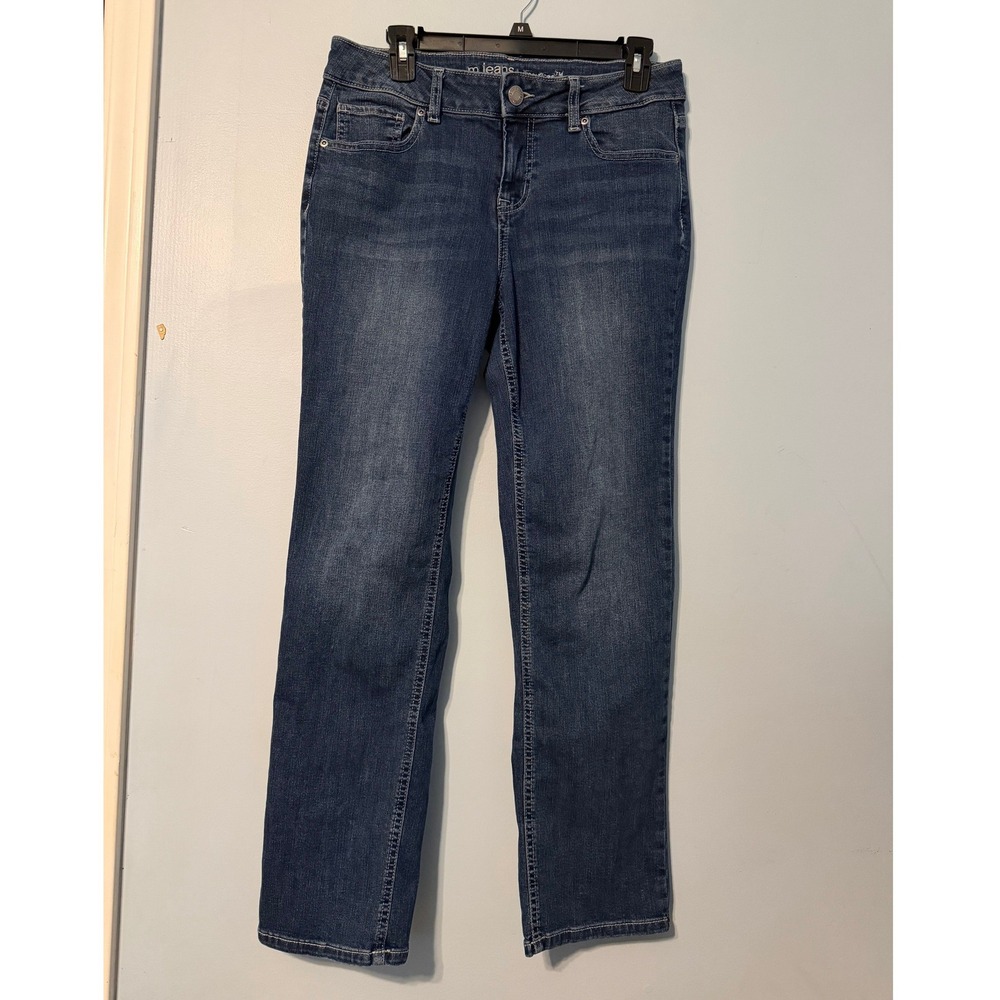 Maurices M Jeans Women's 10 Short Mid Rise Straight Leg Medium Wash Denim 2112